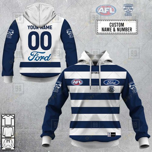 Personalized 2023 AFL Geelong Cats Jerseys Hoodie, T Shirt, Zip Hoodie, Sweatshirt