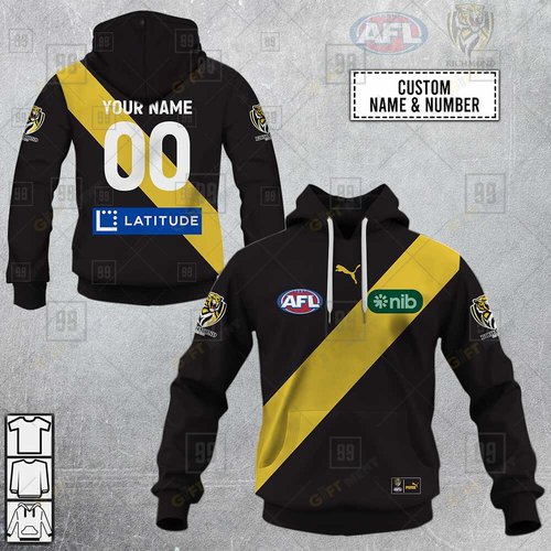 Personalized 2023 AFL Richmond Tigers Jerseys Hoodie, T Shirt, Zip Hoodie, Sweatshirt