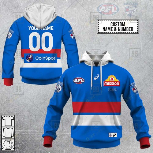 Personalized 2023 AFL Western Bulldogs Jerseys Hoodie, T Shirt, Zip Hoodie, Sweatshirt