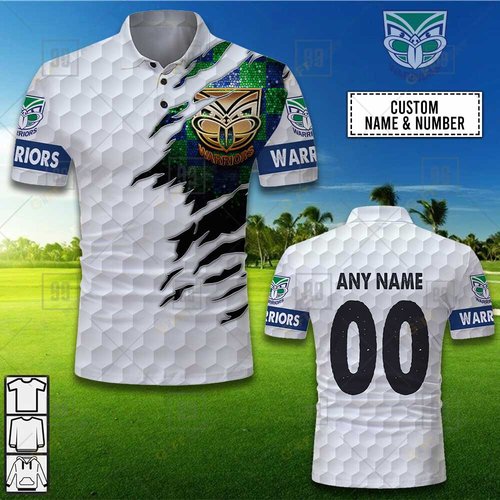 Personalized NRL New Zealand Warriors x Golf Polo Shirt