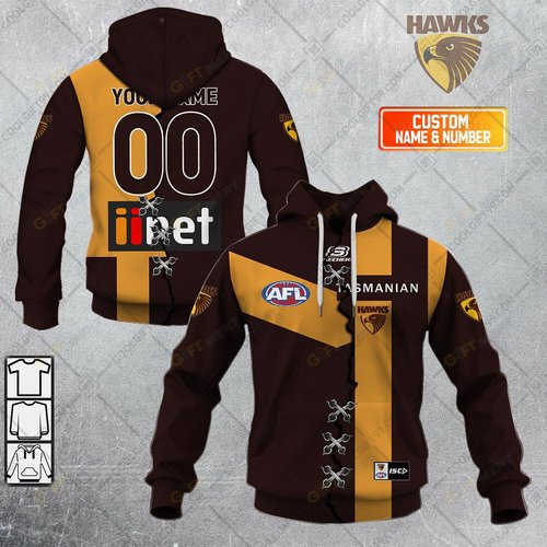 Personalized 2023 AFL Hawthorn Hawks Mix Hoodie, T Shirt, Zip Hoodie, Sweatshirt
