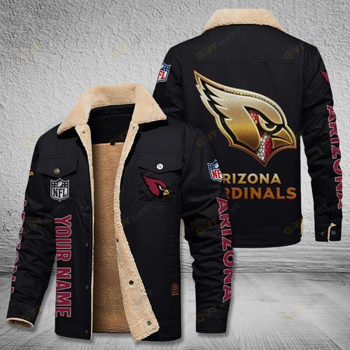 Arizona Cardinals Style Leather Jacket 02