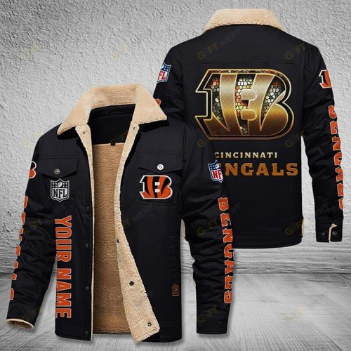 Cincinnati Bengals Style Leather Jacket 02