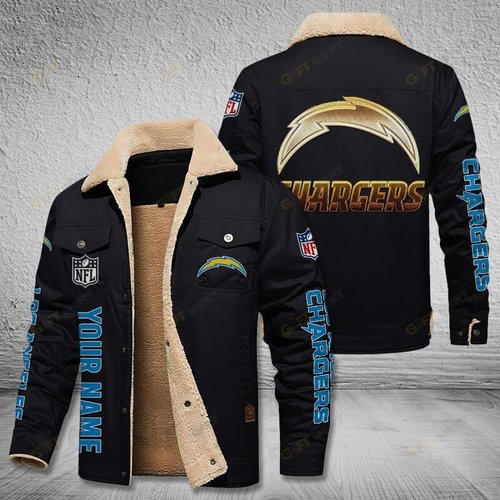 Los Angeles Chargers Style Leather Jacket 02