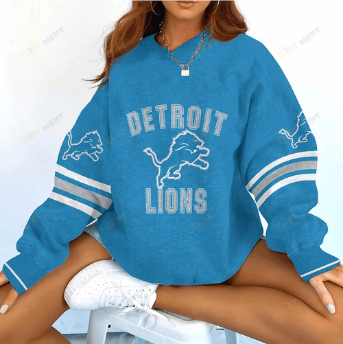 Detroit Lions V-neck Pullover Sweatshirt