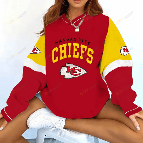Kansas City Chiefs V-neck Pullover Sweatshirt
