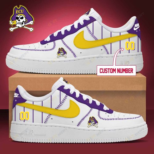 PERSONALIZED East Carolina Pirates Air Force Sneakers