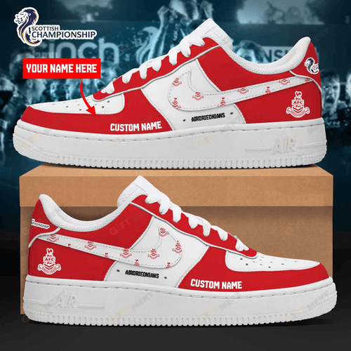 PERSONALIZED Airdrieonians Air Force Sneakers