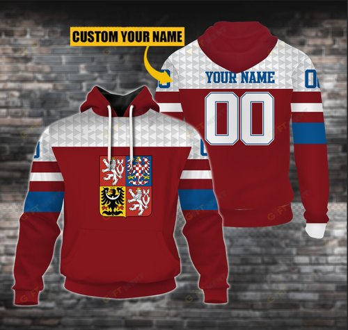 Personalized ICE CZECHIA ice Hockey 2 Style Hoodie, T Shirt, Zip Hoodie, Sweatshirt