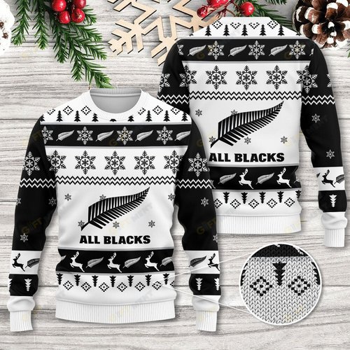 New Zealand x Rugby World Cup 3D Ugly Sweater