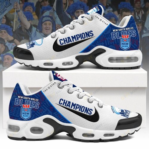 NSW Blues 2024 Champions Shoes Limited Edition Sneakers with air cushioning