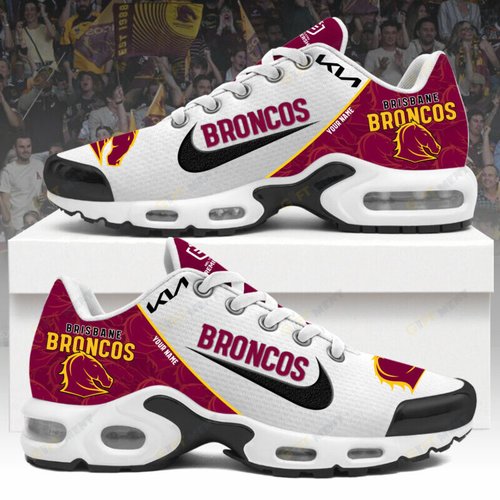 Brisbane Broncos NRL Personalized Shoes Limited Edition Sneakers with air cushioning