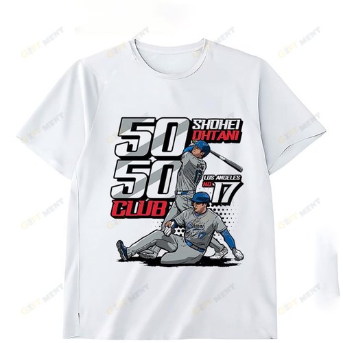 LA Dodgers Shohei Ohtani 50/50 Club White Shirt