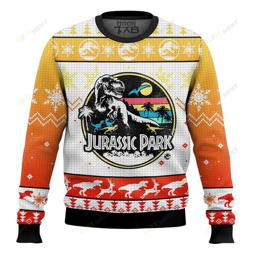 T _Rex_Jurassic Park/World Ugly Sweater