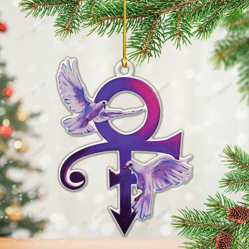 Prince Custom Shape Clear 1-sided Acrylic Ornament