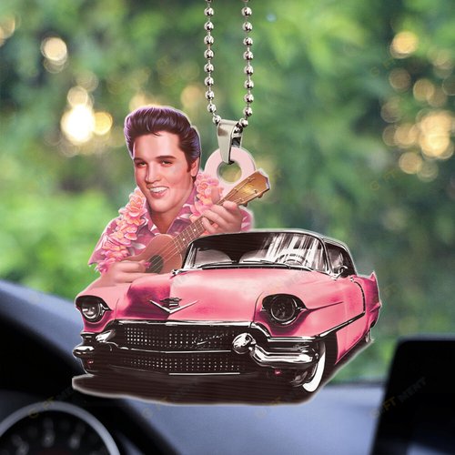 Elvis Presley Custom Shape 2-sided Acrylic Car Ornament