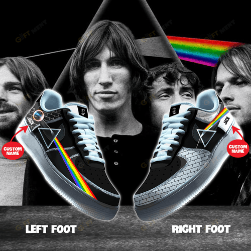 Personalized Pink Floyd The Wall x The Dark Side of the Moon - AF1 Sneaker Boots
