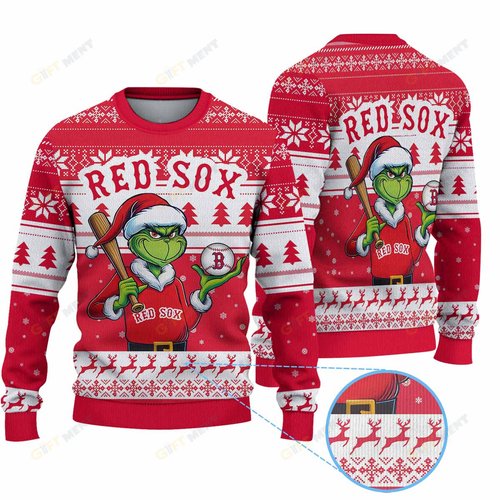 Boston Red SoxMLB Ugly Sweater 2024 G