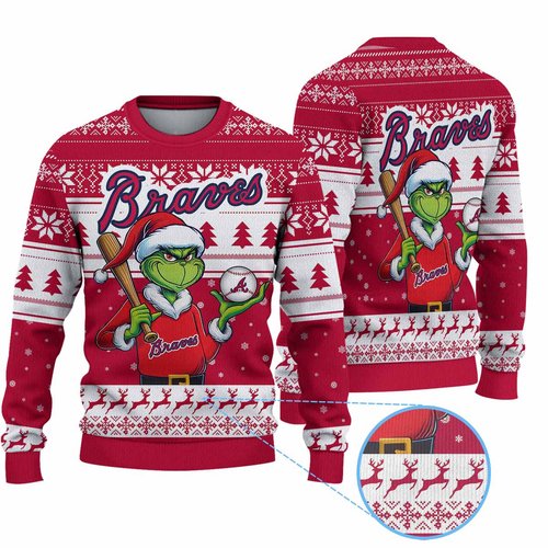 Atlanta BravesMLB Ugly Sweater 2024 G