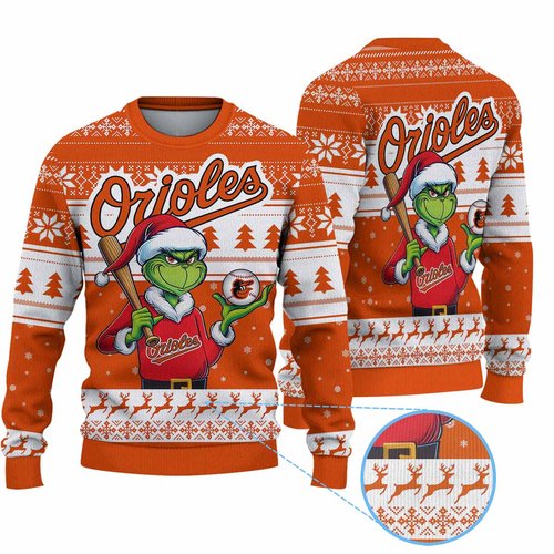 Baltimore OriolesMLB Ugly Sweater 2024 G