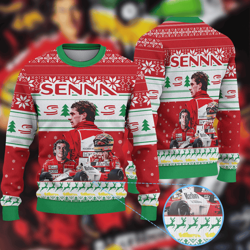 Ayrton Senna McLaren Team F1 Ugly Sweater