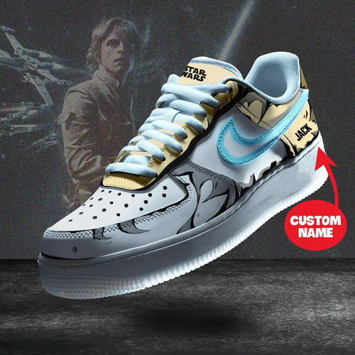 Personalized Luke Skywalker Star Wars AF1 Sneaker Boots