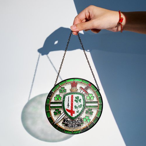 London Irish Stained Glass Suncatcher for Window Hanging