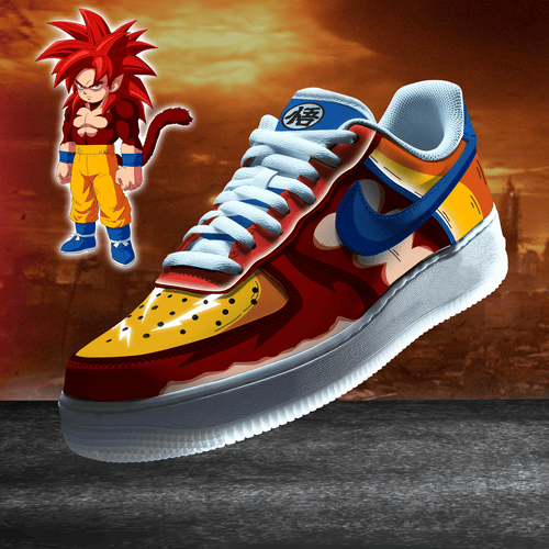 Goku Super Saiyan 4 AF1 Sneaker Boots