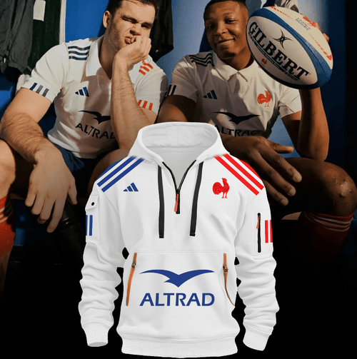 Away Hoodie XV de France FFR 2024/2025 white