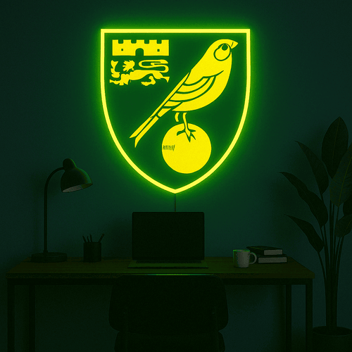 Norwich City F.C Neon Design for Fans Gift|Cave Decor Neon Light Signs