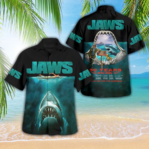 Jaws 3D Hawaiian Shirt V2