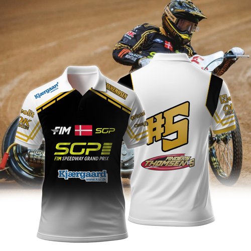Personalized Anders Thomsen FIM Speedway SGP Premium Polo Shirt