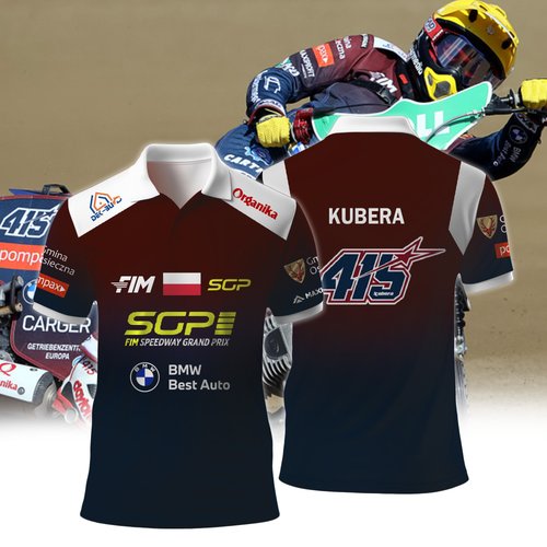 Personalized Dominik Kubera FIM Speedway SGP Premium Polo Shirt