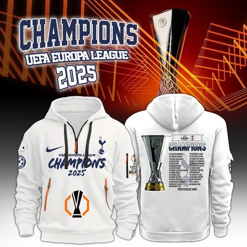Tottenham Champions Europa League 2024/25 Season New Hoodie Limited Edition