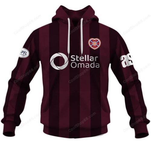 Heart of Midlothian FC | 3D Apparel Hoodie, Kid Hoodie, T Shirt, Zip Hoodie, Sweatshirt