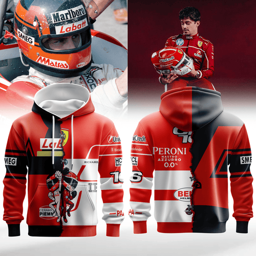 Gilles Villeneuve × Leclerc Legendary Helmet Hoodie