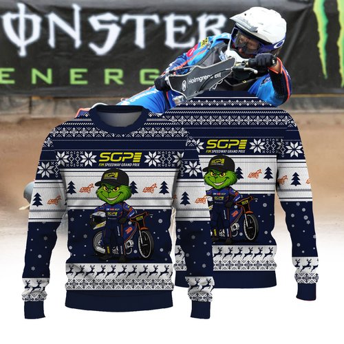 Andzejs Lebedevs × Grinch | FIM Speedway SGP Christmas Ugly Sweater