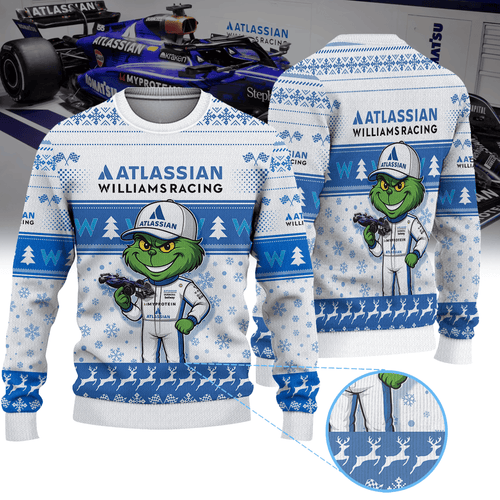 Williams Racing × Grinch Ugly Christmas Sweater II