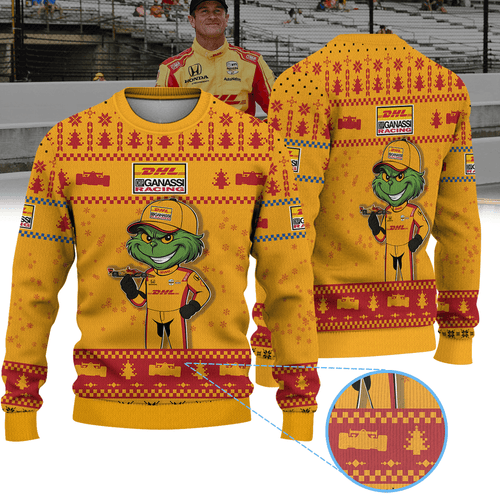 Chip Ganassi Racing Alex Palou IndyCar × Grinch Ugly Christmas Sweater