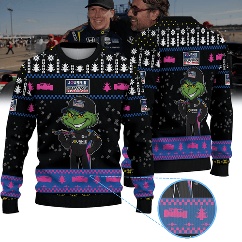 Chip Ganassi Racing Kyffin Simpson IndyCar × Grinch Ugly Christmas Sweater