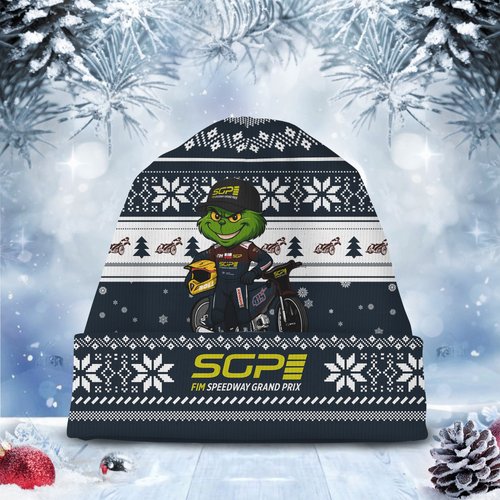 Dominik Kubera × Grinch Speedway SGP Christmas Beanie Hat