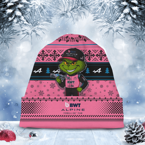 BWT Alpine F1 Team × Grinch F1 Christmas Beanie Hat