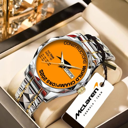 McLaren Formula 1 Team 2025 Constructors’ 10 Times Alloy Luxury Quartz Watch IV