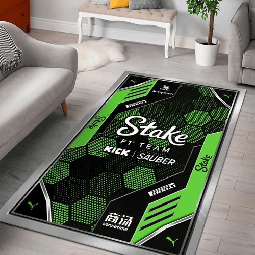 Stake F1 team Inspired Formula Rugs