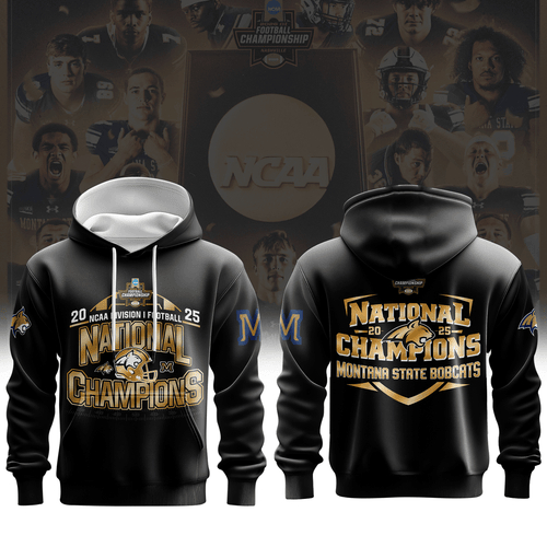 MSU Bobcats 2025 NCAA FCS Football National Champions Hoodie Limited Edition