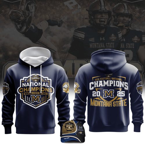 MSU Bobcats 2025 NCAA FCS Football National Champions Hoodie Limited Edition III
