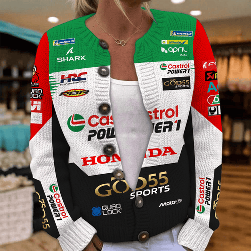 LCR Honda Inspired Knit Cardigan