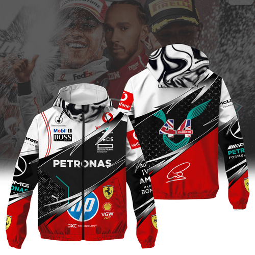 LW 20 Seasons in Formula One 3D Windbreaker Jacket