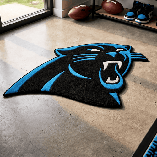 Carolina Panthers Inspired Tufted Rug