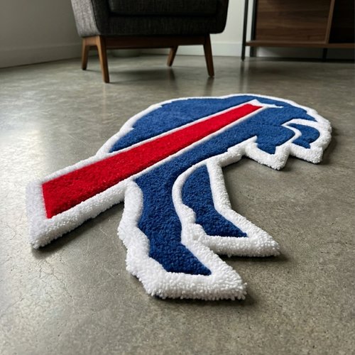 Buffalo Bills Inspired Tufted Rug
